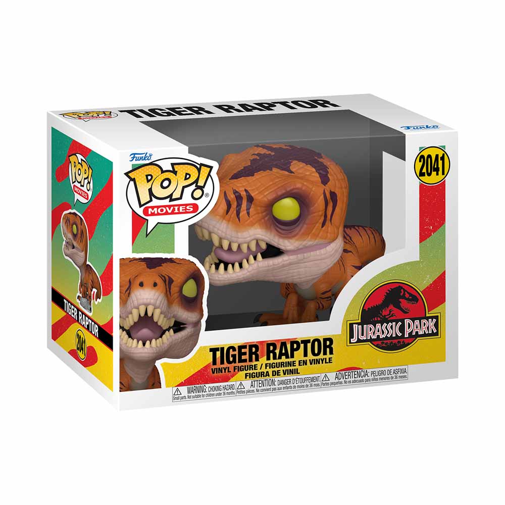 Jurassic Park: The Lost World - Tiger Raptor Pop! Vinyl Figure - Packshot 2