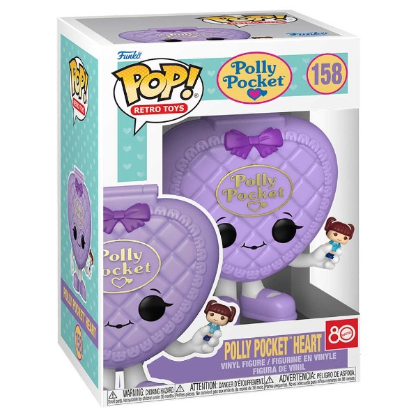Polly Pocket Heart Shell with Doll Pop! Vinyl Figure - Packshot 2