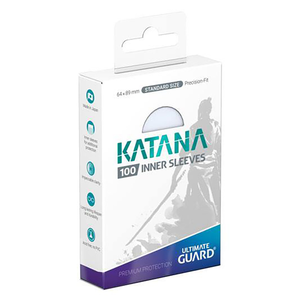 Ultimate Guard TCG - Katana Precise-Fit Inner Sleeves – Transparent - Packshot 1