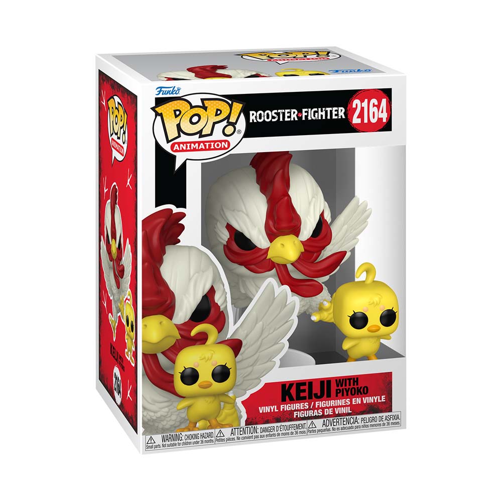 Rooster Fighter - Keiji with Piyoko Pop! Vinyl Figure - Packshot 2