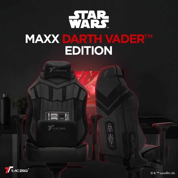 TTRacing Maxx Air Threads Fabric Gaming Chair - Darth Vader Edition - Packshot 5