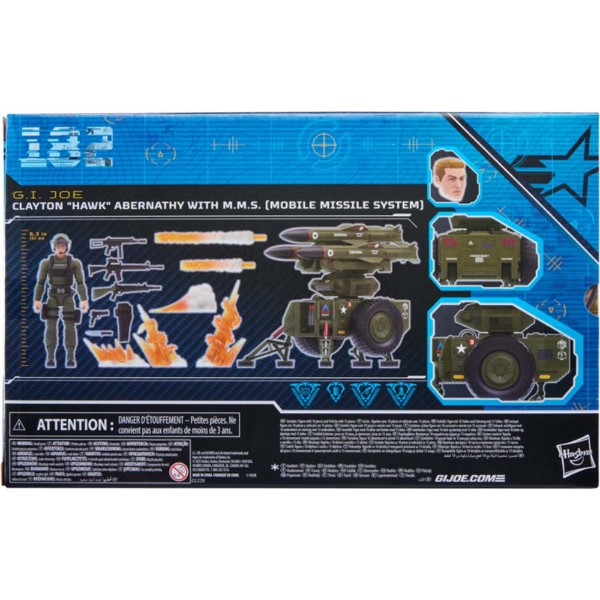G.I. Joe - Clayton “Hawk” Abernathy with M.M.S. Classified Series 6" Action Figure - Packshot 3