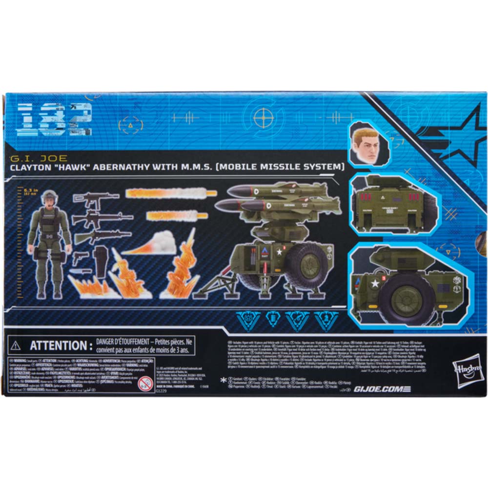 G.I. Joe - Clayton “Hawk” Abernathy with M.M.S. Classified Series 6" Action Figure - Packshot 3
