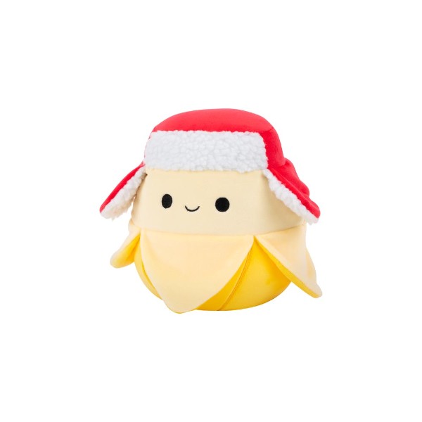 Squishmallows - Junie the Yellow Banana with Red Trapper Hat 7.5" Christmas Plush - Packshot 2