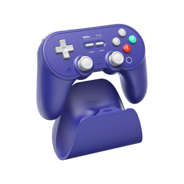 8BitDo Pro Bluetooth Gamepad – Purple Nintendo Switch EB - Main Image