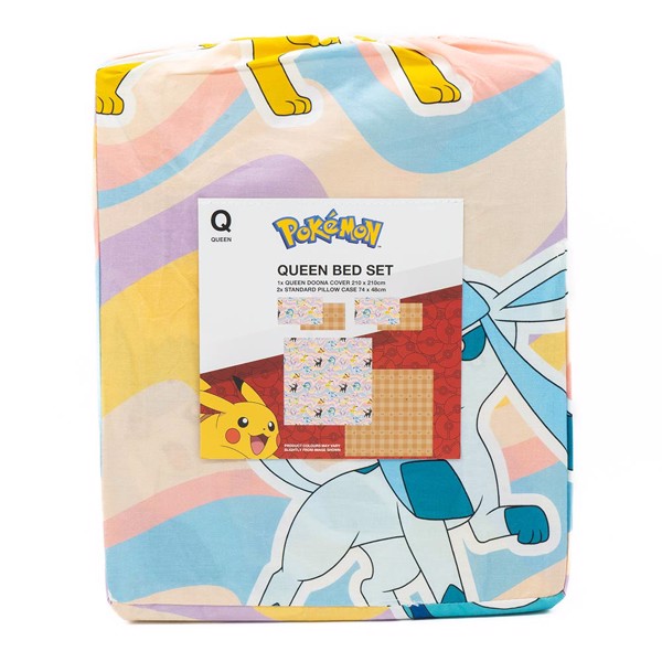 Pokemon Eeveelutions Psychedelic Quilt Cover Set Queen Loot EB