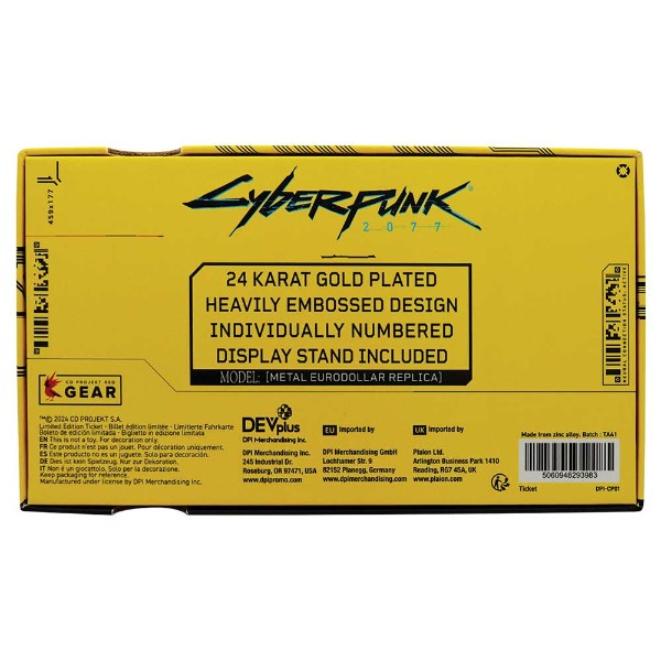 Cyberpunk 2077 - Metal Eurodollar Replica - Toys and
