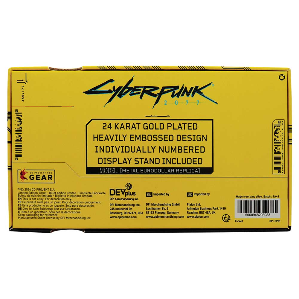 Cyberpunk 2077 - Metal Eurodollar Replica - Toys and