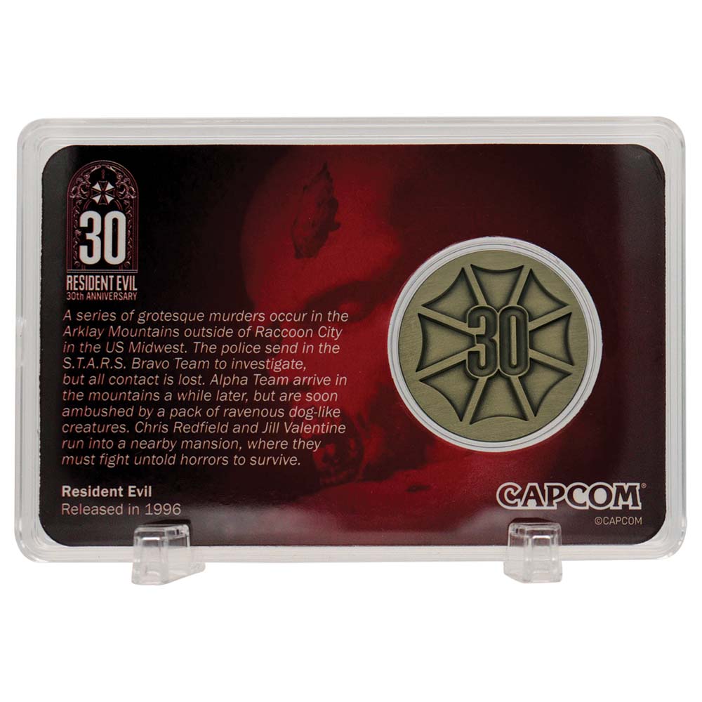 Resident Evil - 30th Anniversary Presentation Limited Edition Coin - Antique Brass - Packshot 6