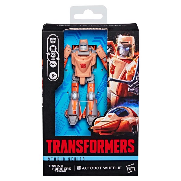 Transformers - Transformers: The Movie - Autobot Wheelie Deluxe Class Action Figure - Packshot 3