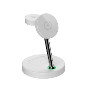 Laser 3 in 1 Wireless Charging Station - White
