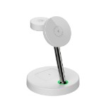 Laser 3 in 1 Wireless Charging Station - White - Packshot 1