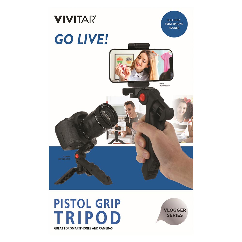 Vivitar Streaming Go Live! Pistol Grip Tripod Phones EB Games Australia