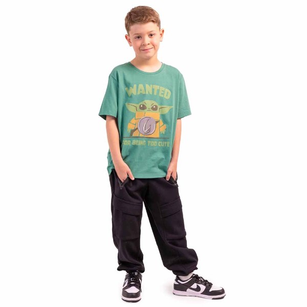 Star Wars - The Mandalorian Grogu Wanted Kids T-Shirt - Clothing