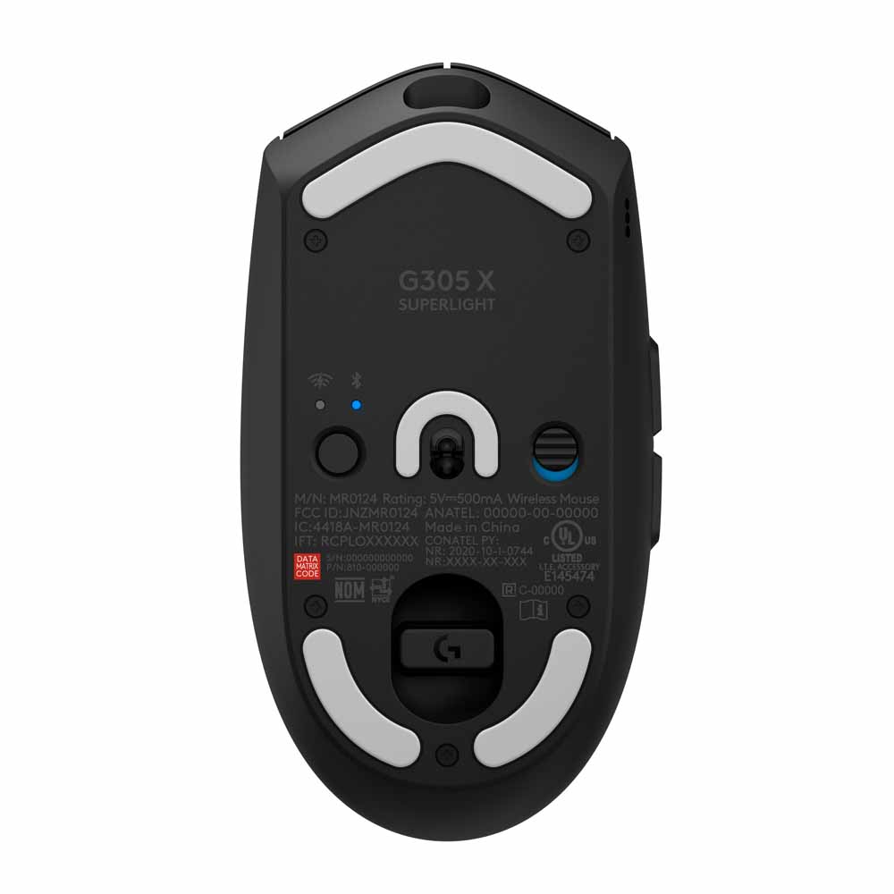Logitech G305 X SUPERLIGHT Gaming Mouse - Black - Packshot 4