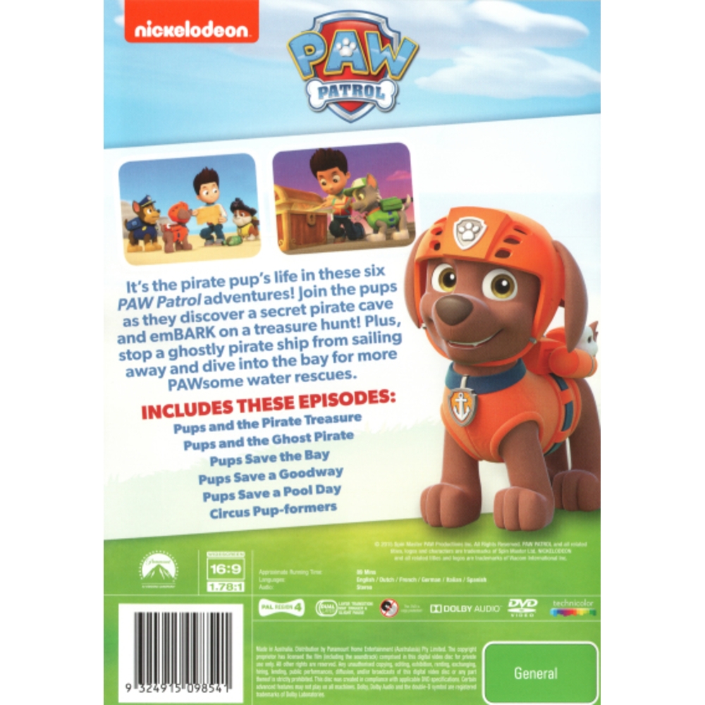 PAW Patrol: Pups and the Pirate Treasure (Features Video Storybook