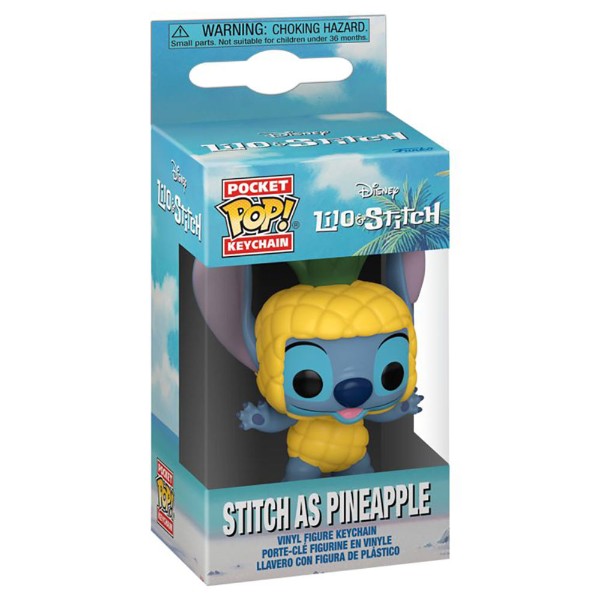 Disney - Lilo & Stitch - Stitch as Pineapple Pocket Pop! Keychain - Packshot 2
