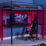 X Rocker HQ High Sleeper Loft Bunk Gaming Bed with Large Desk - Packshot 2