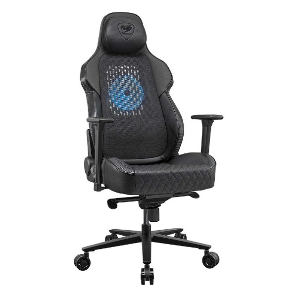 Cougar NXSYS AERO L Gaming Chair 200mm RGB Fan & 160KG support - Black - Packshot 2