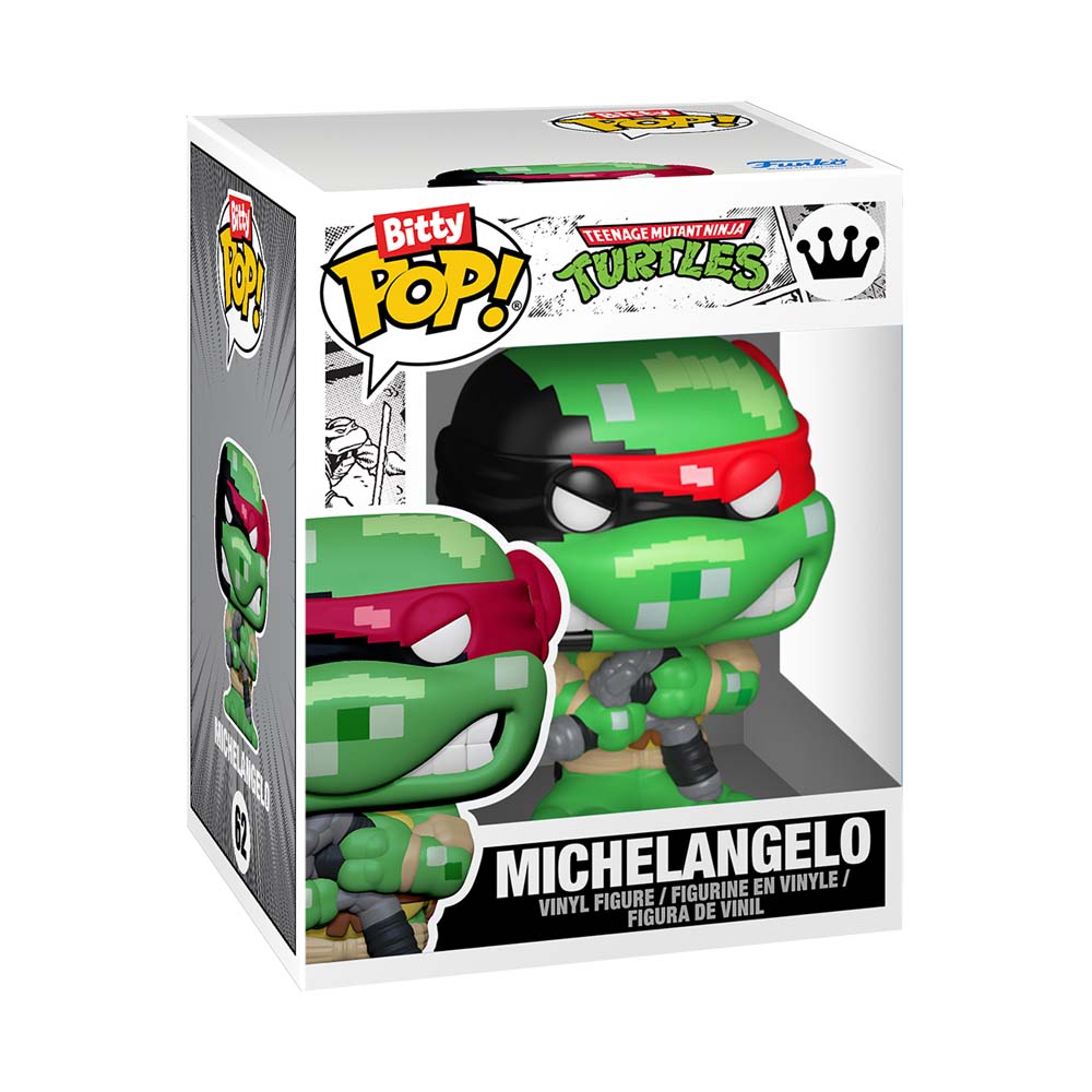 Teenage Mutant Ninja Turtles - Michelandgelo Bitty Pop! Arcade Display Vinyl Figure - Packshot 4