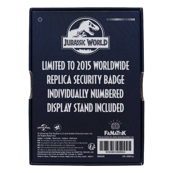 Jurassic World - Security Badge Replica - Packshot 3