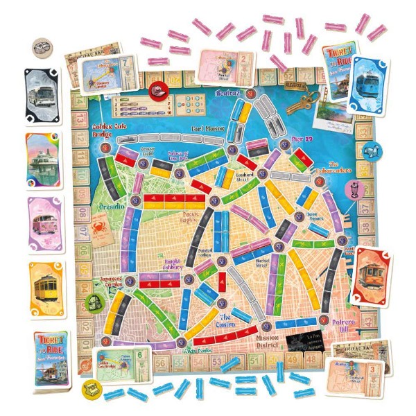 Ticket to Ride: San Francisco Board Game - Packshot 2