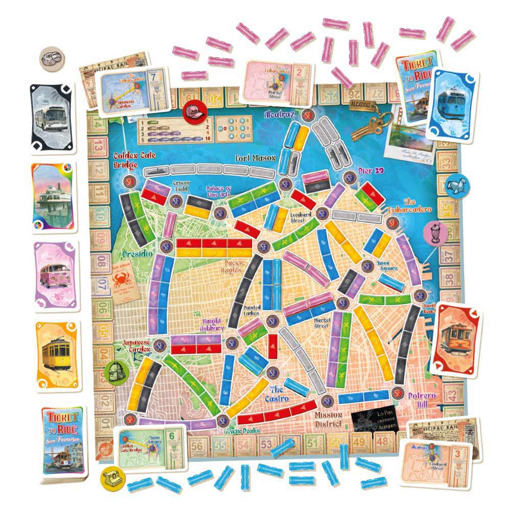 Ticket to Ride: San Francisco Board Game - Packshot 2