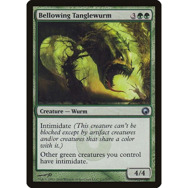 Magic: The Gathering - TCG - Scars of Mirrodin - Bellowing Tanglewurm 111 Foil - Packshot 1