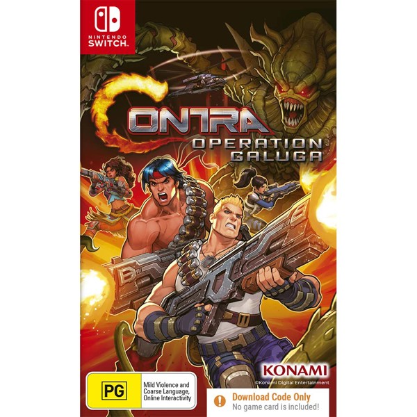 Contra Operation Galuga (Code-In-A-Box) - Nintendo Switch - EB