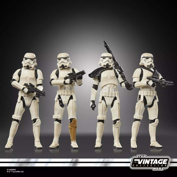 Star Wars - The Mandalorian and Grogu - The Vintage Collection - Imperial Remnant Stormtrooper Action Figure 4-Pack - Packshot 4
