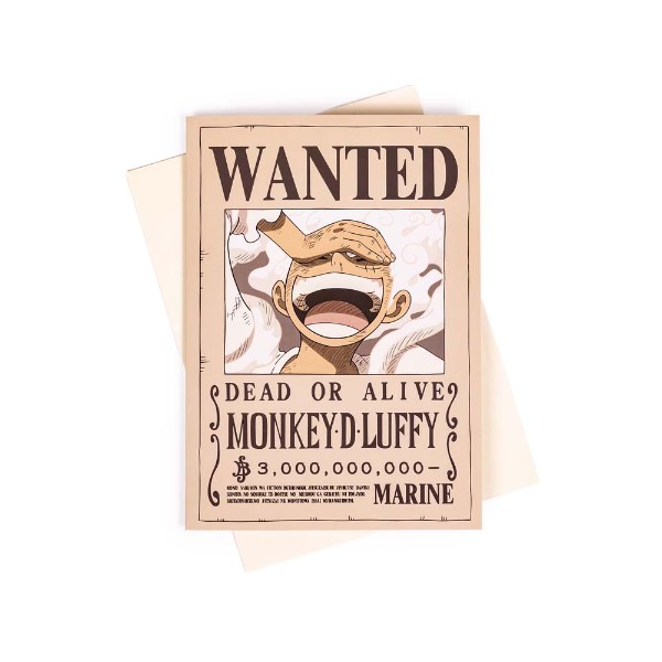 One Piece - Wanted Dead or Alive Greetings Card - Packshot 1