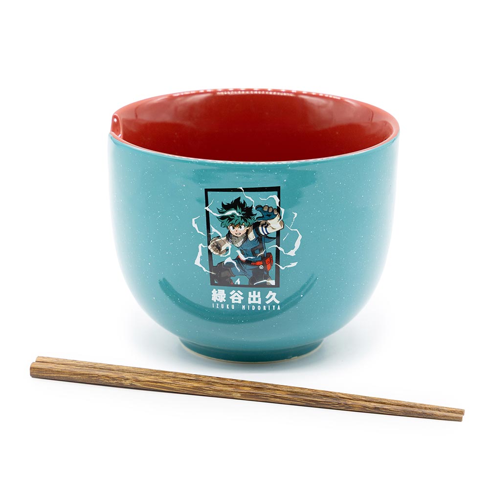 My Hero Academia - Izuku Midoriya Ramen Bowl with Chopsticks - Packshot 2