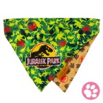 Jurassic Park - Camouflage/T-Rex Tracks Pet Bandana - M/L - Packshot 1