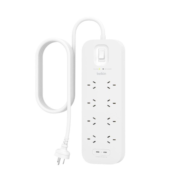Belkin - Connect 8-Outlet 2 USB Surge Protector - Packshot 4