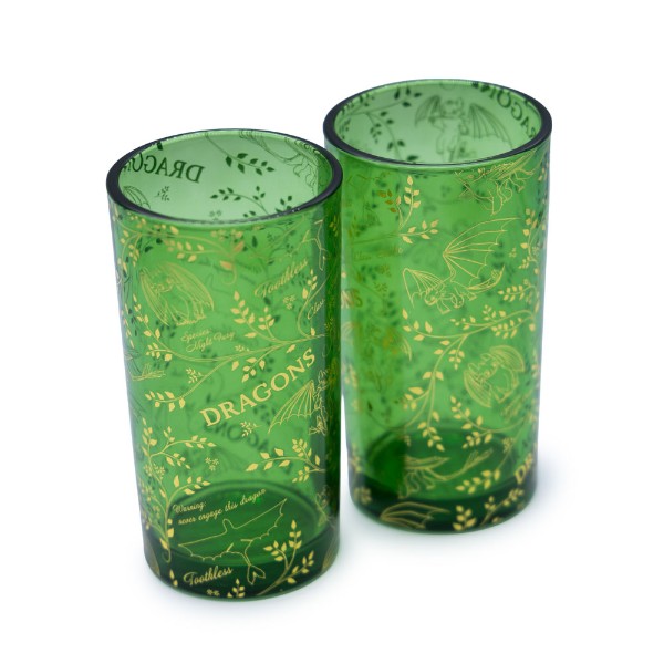 How to Train Your Dragon - Toothless Gold Leaf Print Glass 2-Pack - Packshot 1