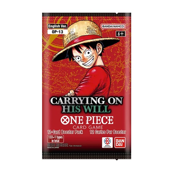 One Piece TCG OP13 Carrying On His Will Booster Pack English Version
