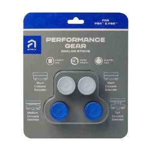Atrix PlayStation Controller Thumbgrips White/Blue