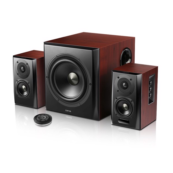 edifier s350db bookshelf speaker and subwoofer