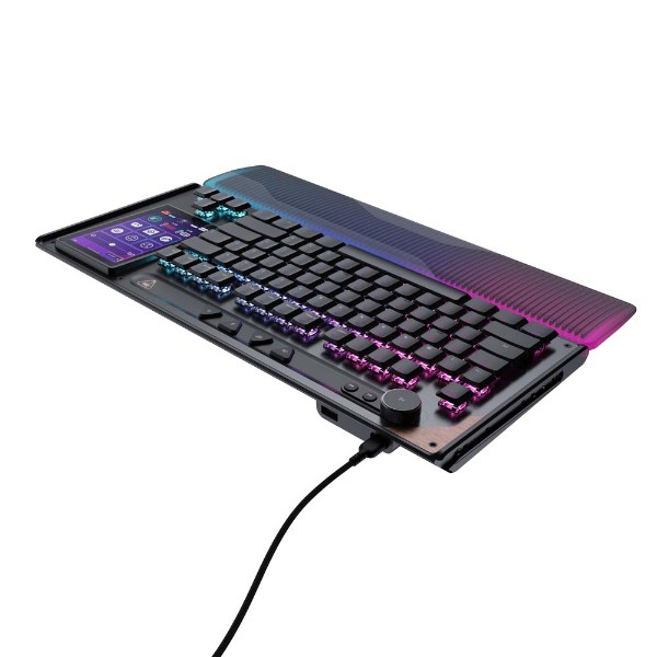 Turtle Beach - Command Series KB7 Wired Touchscreen TKL Hall-Effect Keyboard - Packshot 3