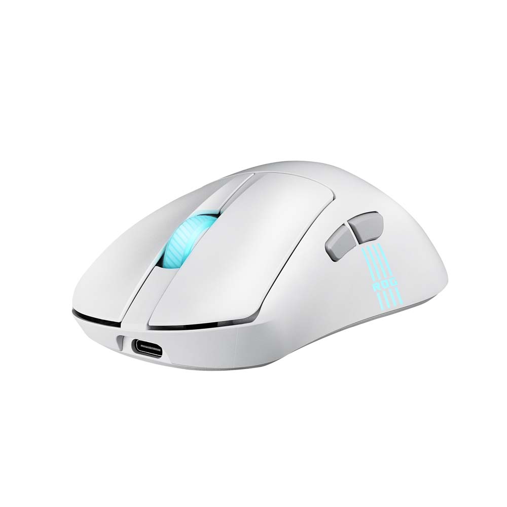 ASUS ROG - Keris II Origin eSports Ergo Wireless Gaming Mouse - White - Packshot 5
