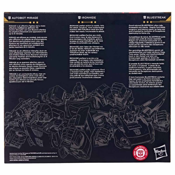 Transformers - Autobot Mirage, Ironhide & Bluestreak Action Figure 3-Pack - Packshot 4