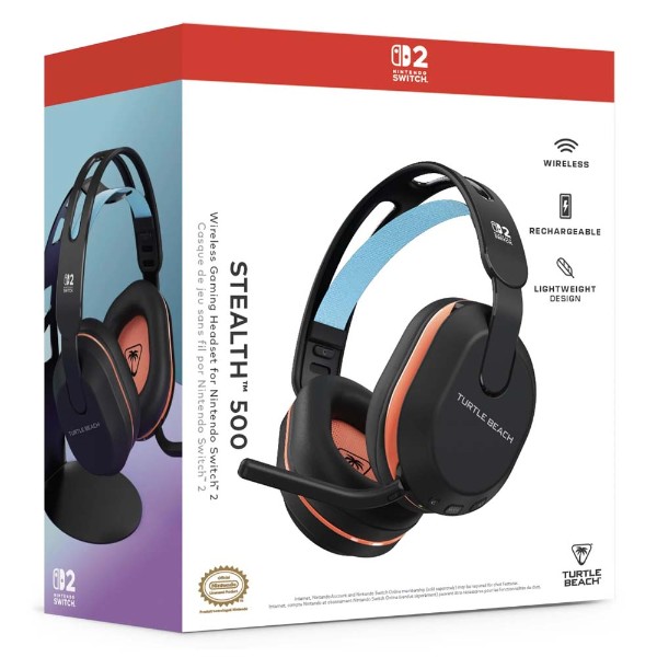 Turtle Beach - Stealth 500 Nintendo Switch 2 Wireless Headset - Black - Packshot 5