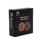 Glitter Dice Set with Wood Box - Purple - Packshot 4