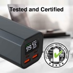 Laser 20,000mAh 100W PD Laptop Power Bank - Black - Packshot 5