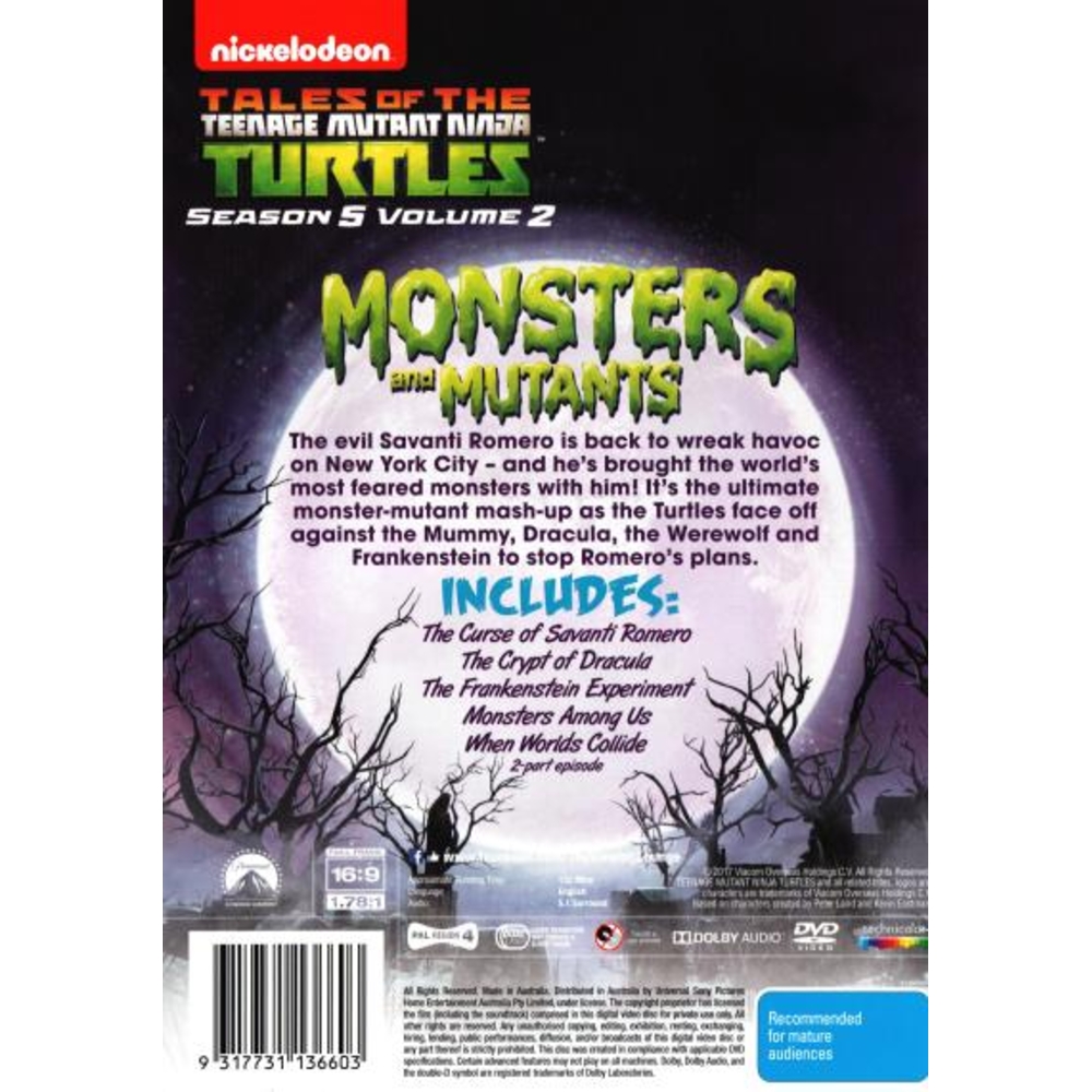 Tales of The Teenage Mutant Ninja Turtles: Monsters and Mutants