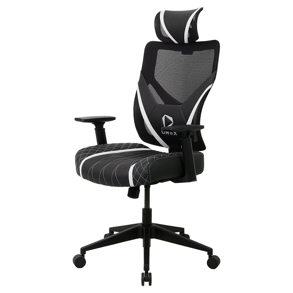 OneX GE300 Breathable Ergonomic Gaming Chair - Black/White - Packshot 6