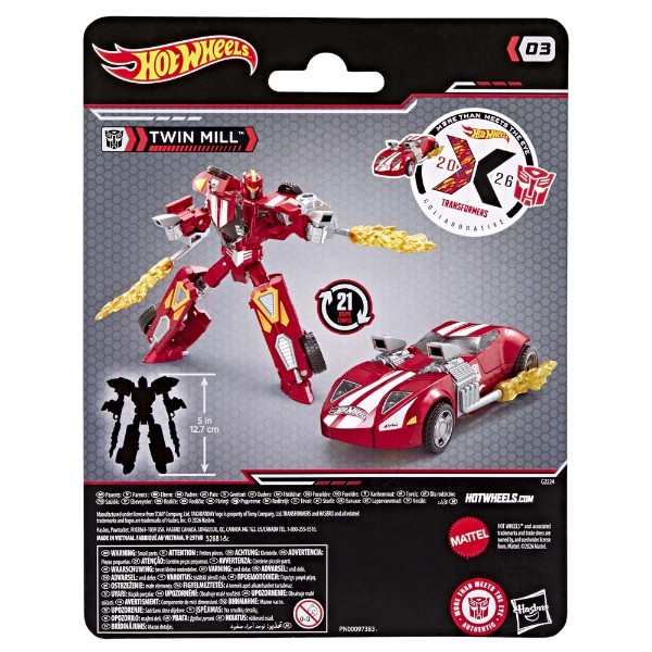 Transformers x Hot Wheels - Twin Mill Action Figure - Packshot 5