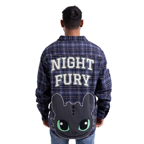 How to Train Your Dragon - Night Fury Flannel Long-Sleeve Shirt - Packshot 2