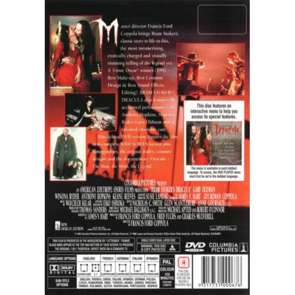 Dracula (1992) (Bram Stoker's) - Packshot 2