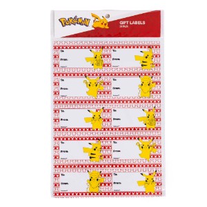 Pokemon - Pikachu Christmas Gift Labels